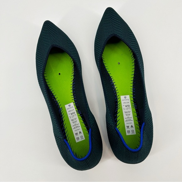 Rothy’s “The Point” in Cedar Herringbone Retired Print Pointed Toe Flats Size 10 - Picture 9 of 13